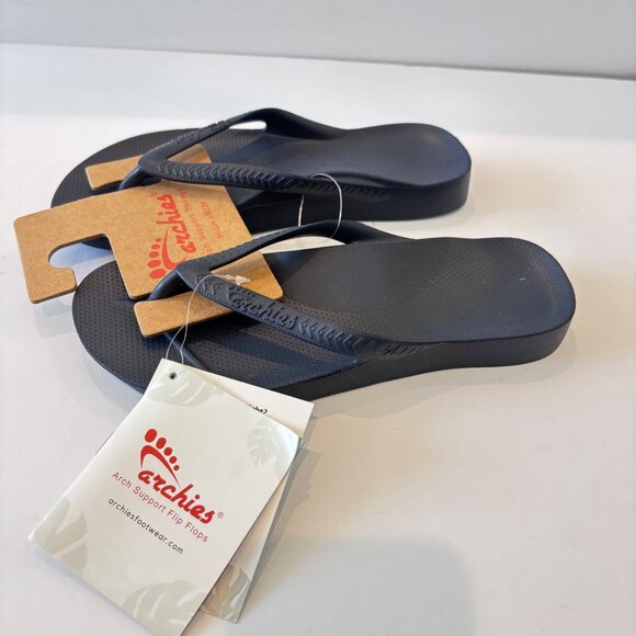 Archies Womens Arch Support Flip Flops Size 5 Blue NWT - Picture 1 of 7
